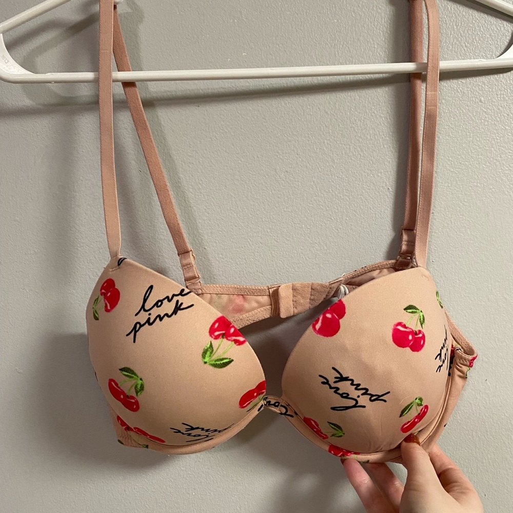 VS Pink Cherry Bra 36B 🍒